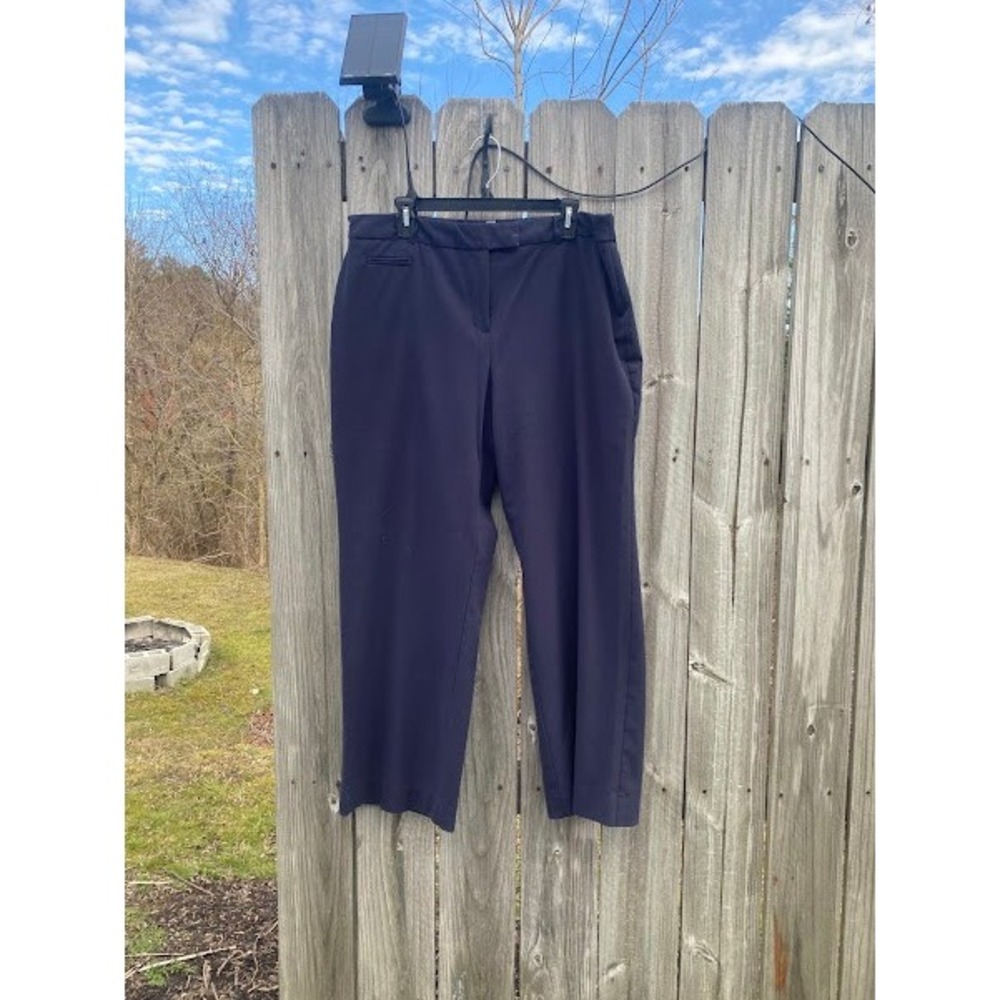 JM Collection Navy Blue Straight Leg Dress Pant Womens Size 18 Workwear Trousers